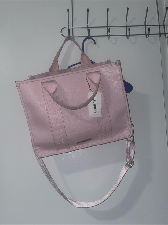 Steve Madden Handbags - Steve Madden Blush Pink Structured Shoulder Tote